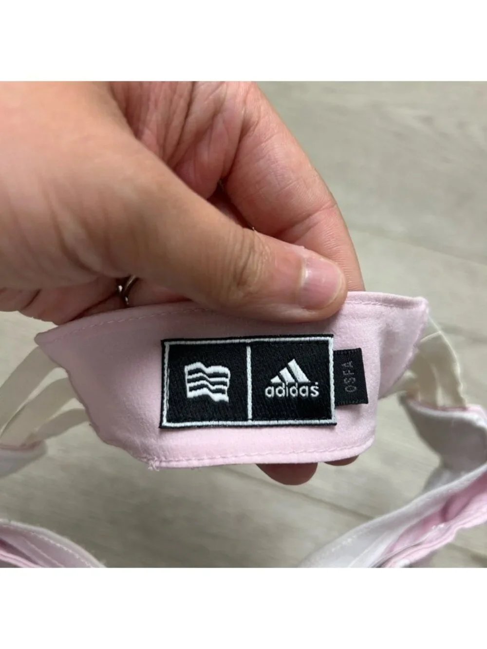 Adidas Vintage Y2K Women's Climacool Pink & White Golf Visor